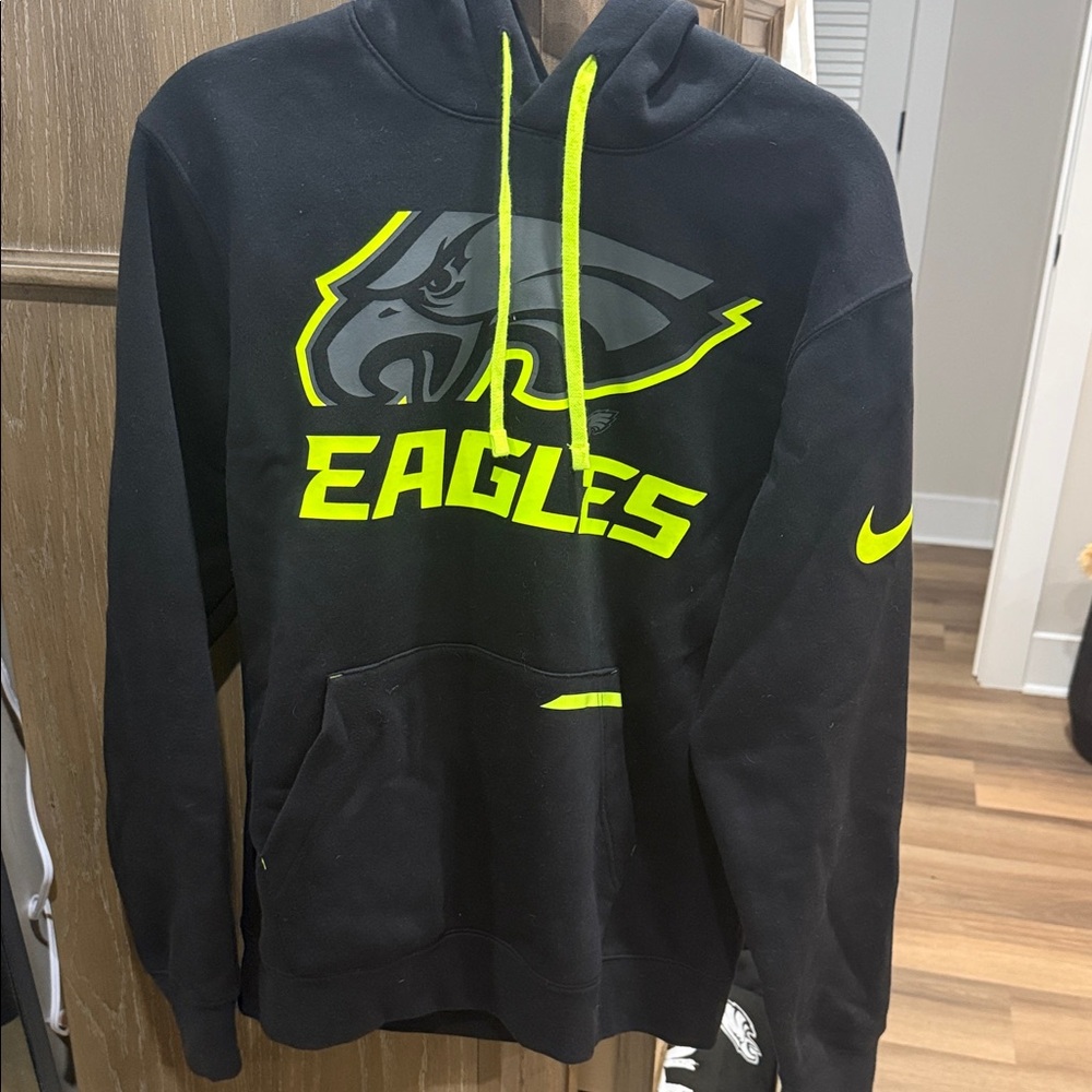 Philadelphia Eagles Nike mens hoodie neon